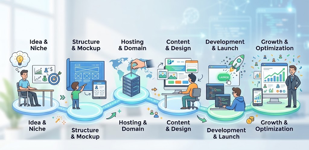 langkah membuat website bisnis yang sukses