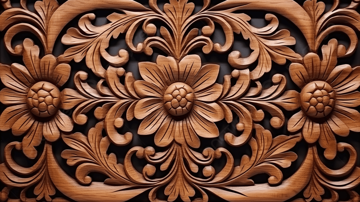 motif ukiran kayu modern