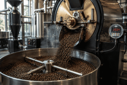 proses roasting kopi sebelum digiling