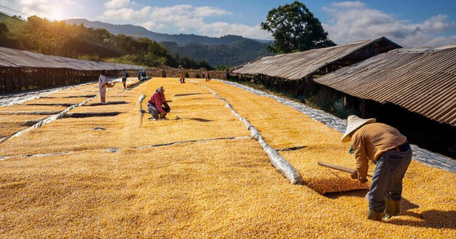 pengeringan bahan pertanian skala besar