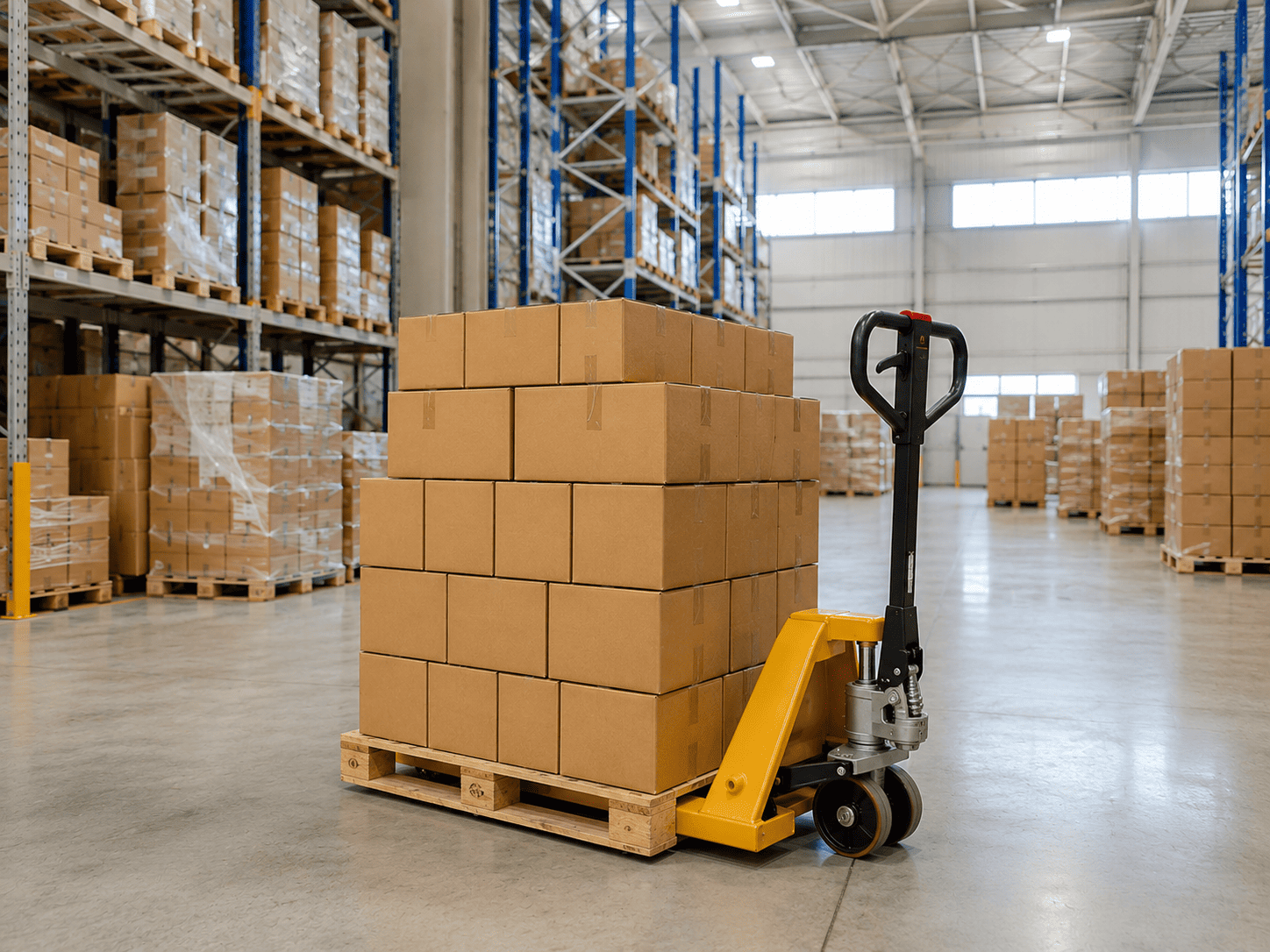 cara memindahkan barang dengan pallet