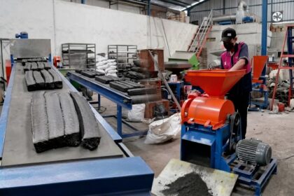 cara mencetak briket arang