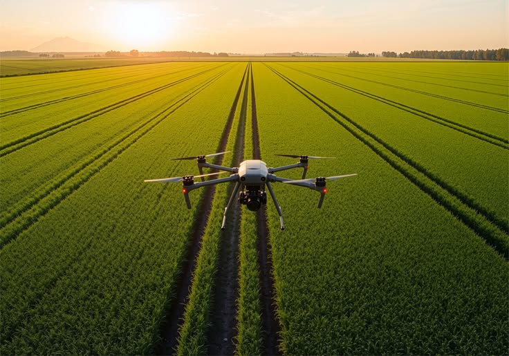 drone sprayer lahan pertanian