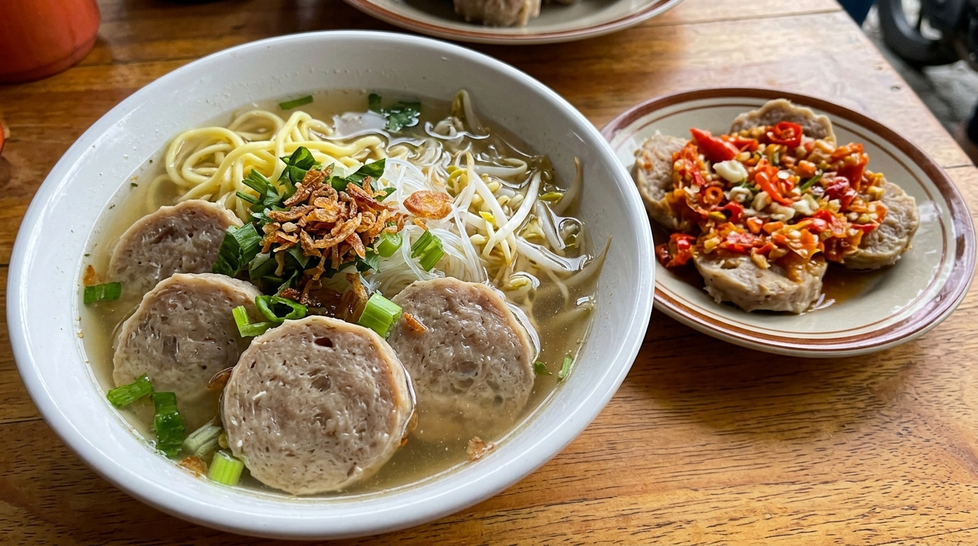 cara membuat bakso gepeng